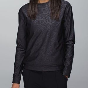 Lululemon Departure Top Petal Camo Embossed Black
